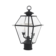 Beaumont Lane 2 Light Outdoor Post Head in Black