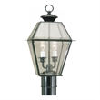 Beaumont Lane 2 Light Outdoor Post Head in Black