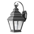 Beaumont Lane Outdoor Wall Lantern in Black