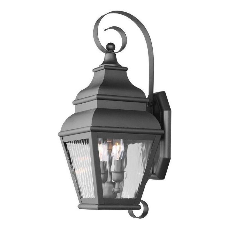 Beaumont Lane 2 Light Outdoor Wall Lantern in Black
