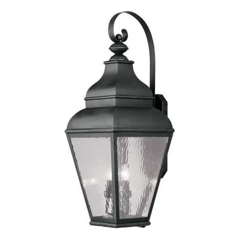 Beaumont Lane 4 Light Outdoor Wall Lantern in Black