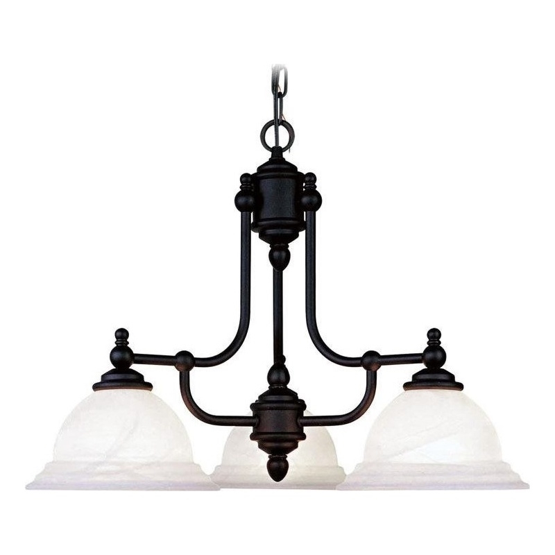 Beaumont Lane 3 Light Chandelier in Black