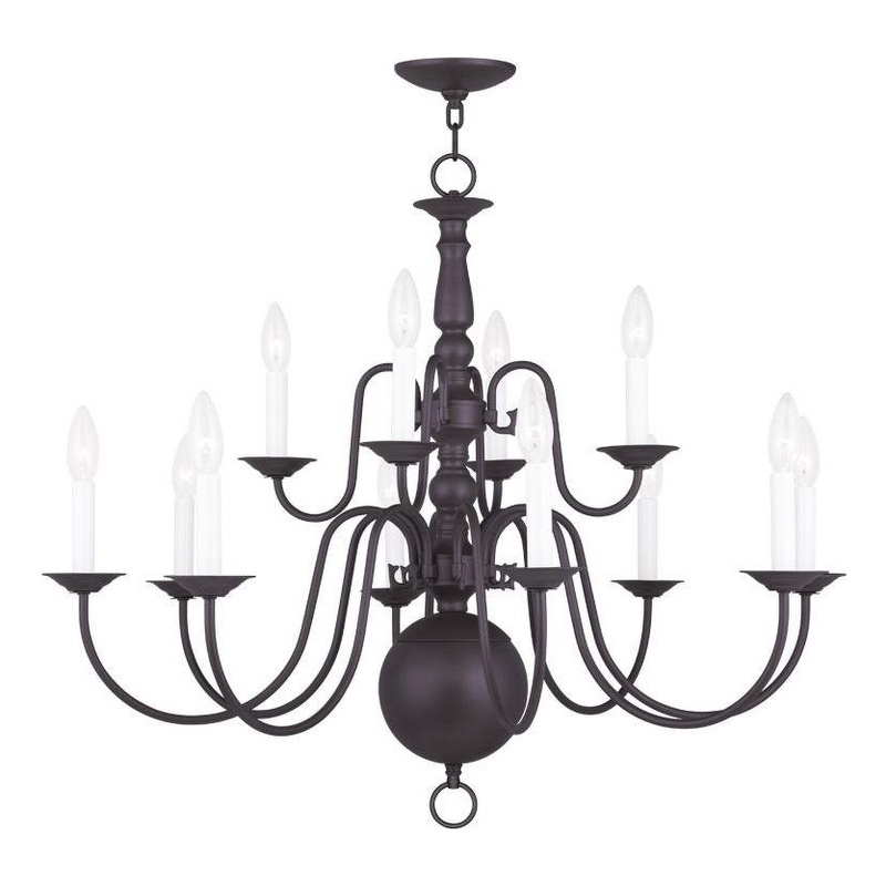 Beaumont Lane 12 Light Chandelier in Bronze
