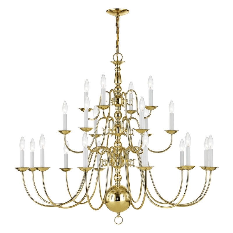 Beaumont Lane 22 Light Chandelier in Polished Brass