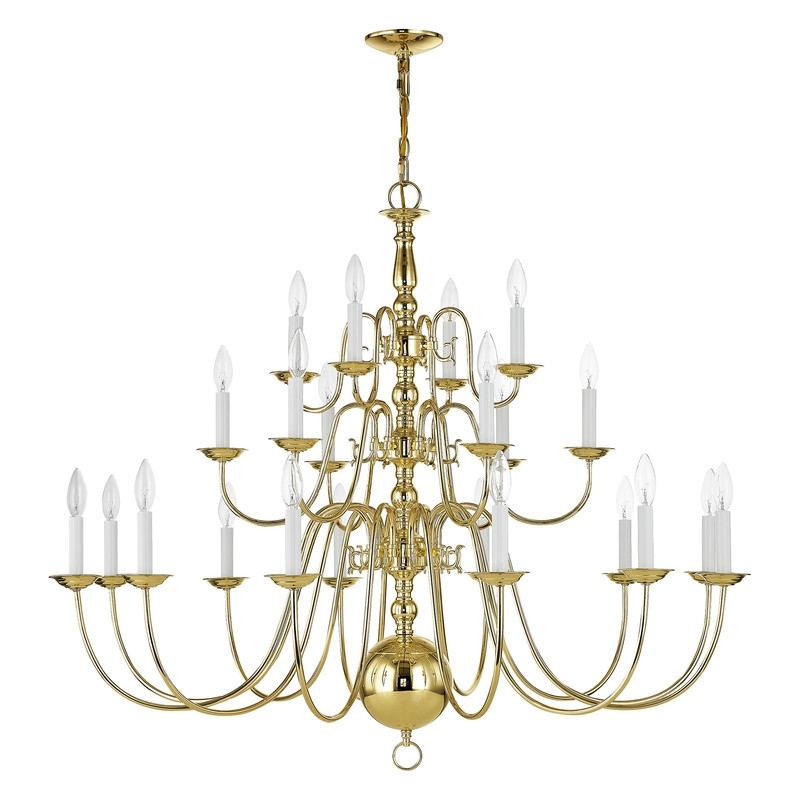 Beaumont Lane 22 Light Chandelier in Polished Brass