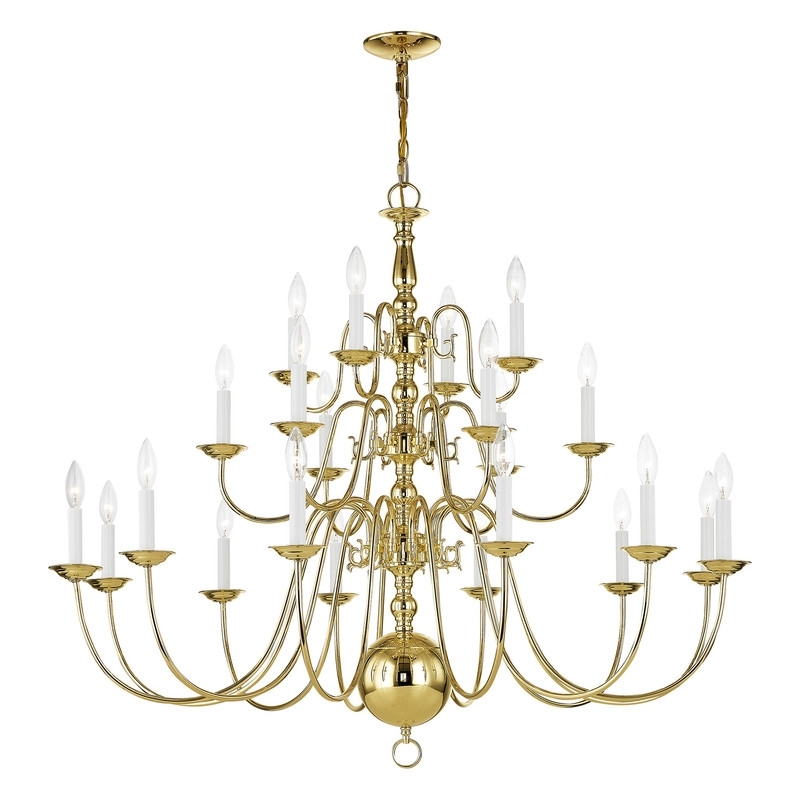 Beaumont Lane 22 Light Chandelier in Polished Brass