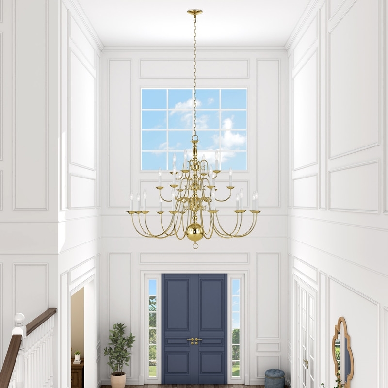 Beaumont Lane 22 Light Chandelier in Polished Brass