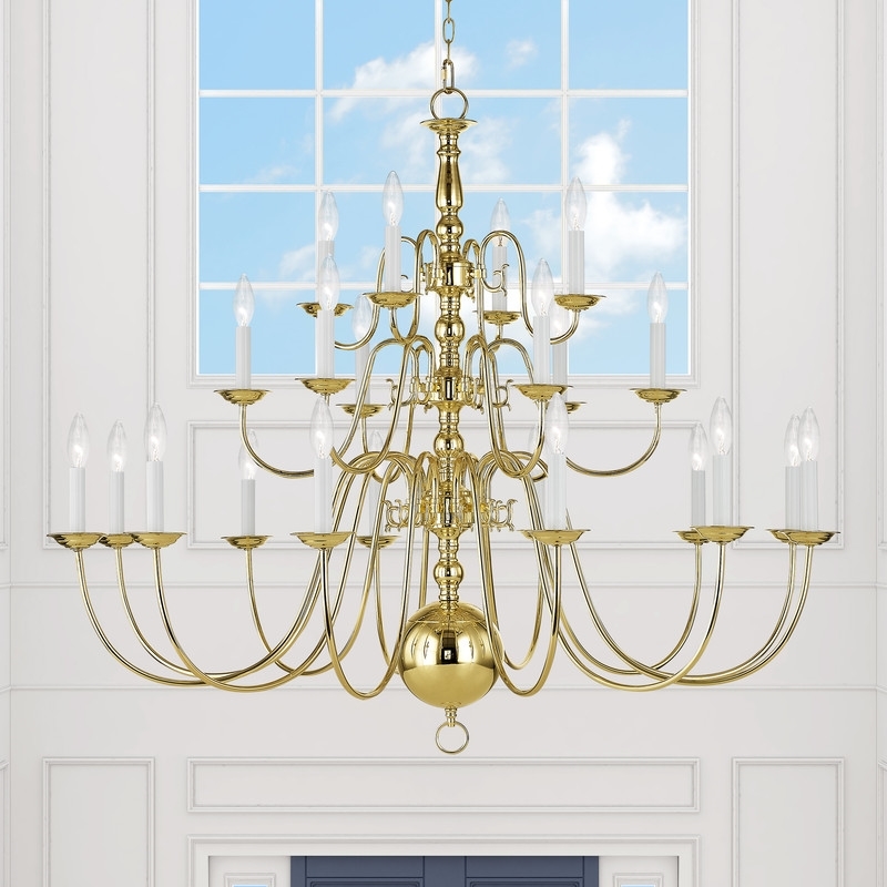 Beaumont Lane 22 Light Chandelier in Polished Brass