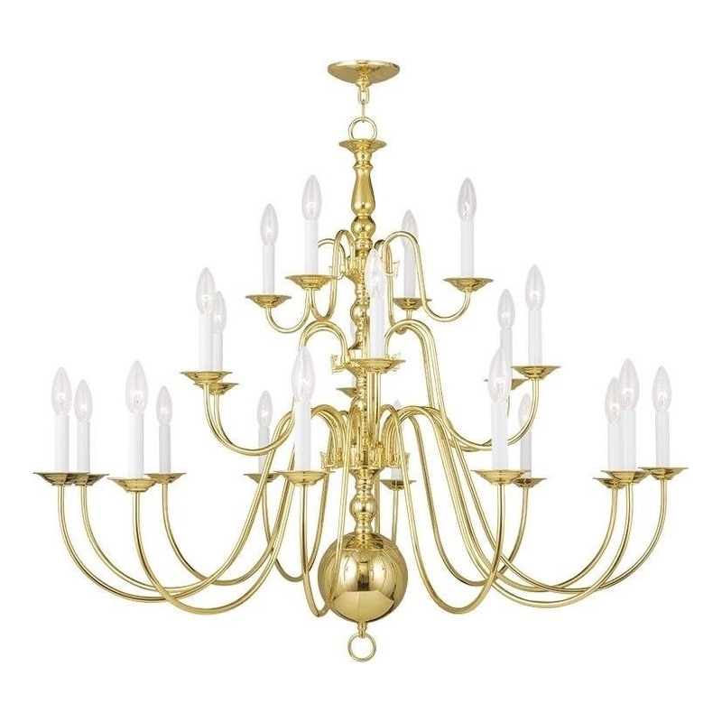 Beaumont Lane 22 Light Chandelier in Polished Brass