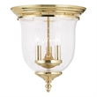 Beaumont Lane 3 Light Ceiling Mount in Polished Brass