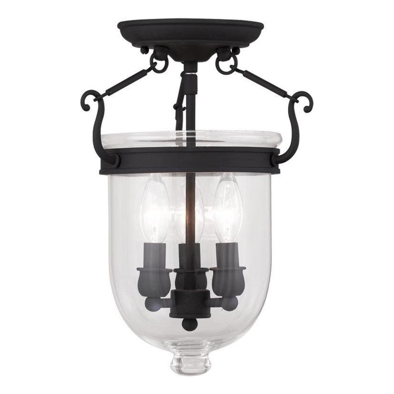 Beaumont Lane 3 Light Ceiling Mount in Black