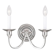 Beaumont Lane 2 Light Wall Sconce in Polished Nickel