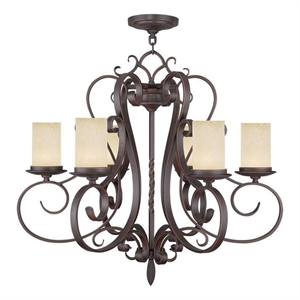 Beaumont Lane 6 Light Chandelier in Imperial Bronze
