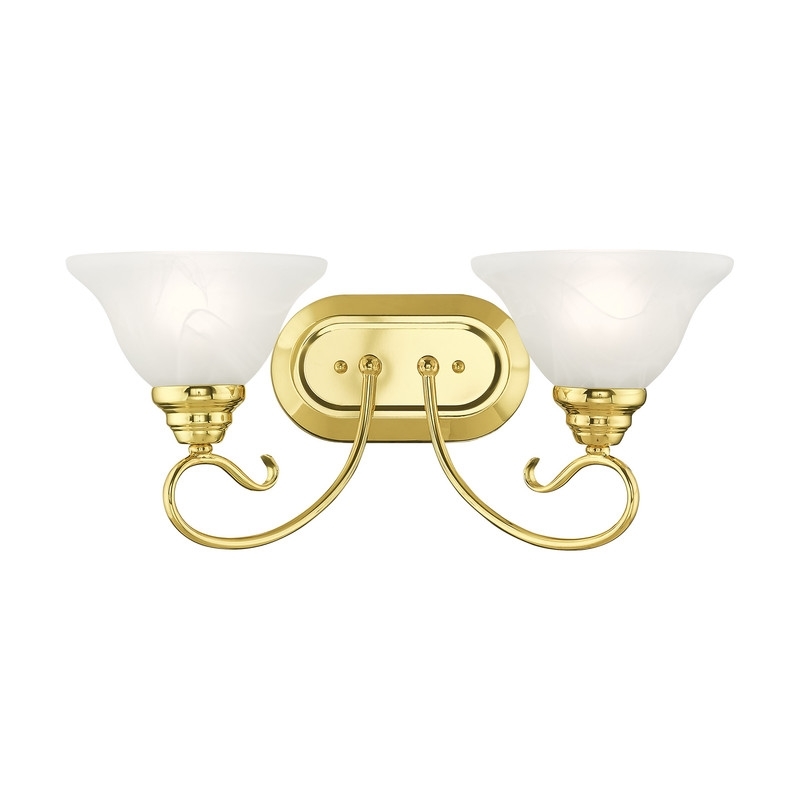 Beaumont Lane 2 Light Bath Light in Polished Brass