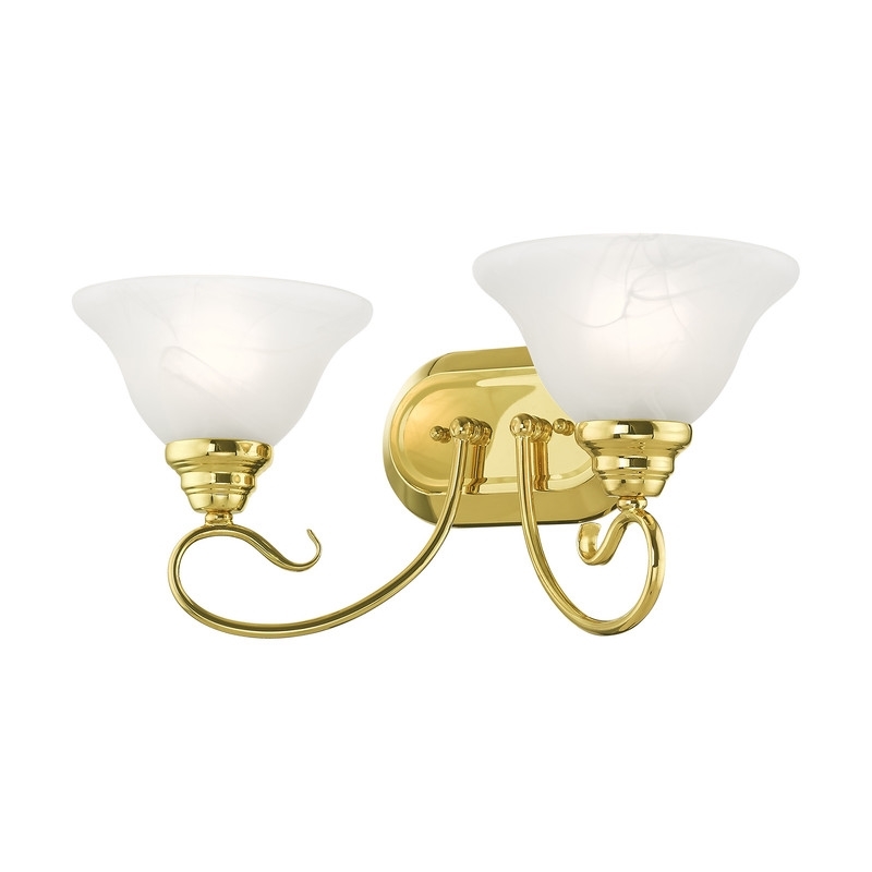 Beaumont Lane 2 Light Bath Light in Polished Brass