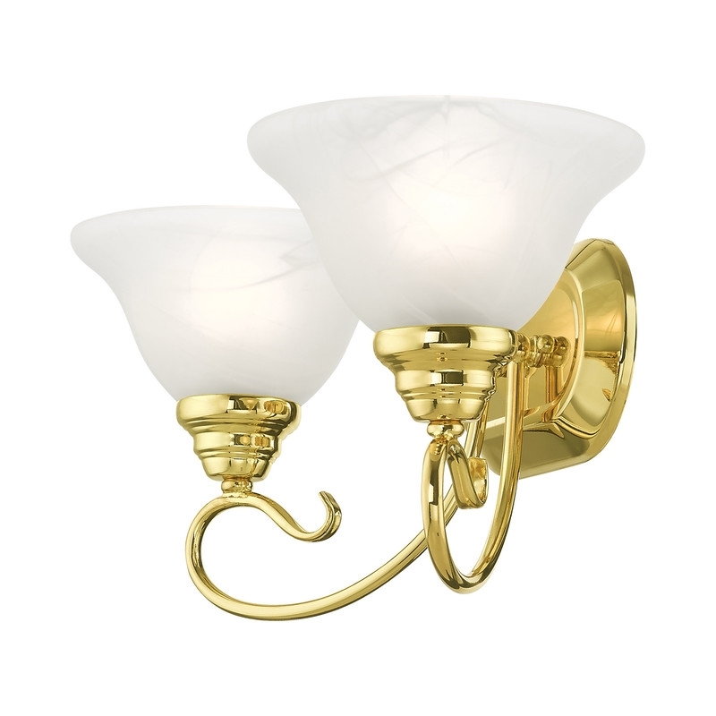 Beaumont Lane 2 Light Bath Light in Polished Brass