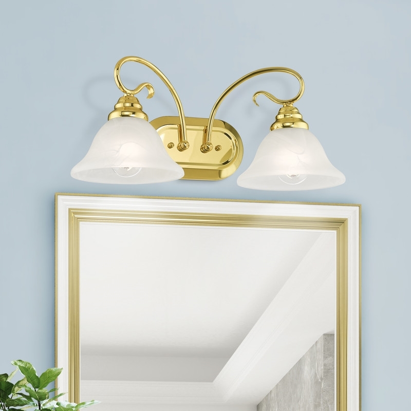Beaumont Lane 2 Light Bath Light in Polished Brass