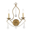 Beaumont Lane 2 Light Wall Sconce in Antique Gold Leaf