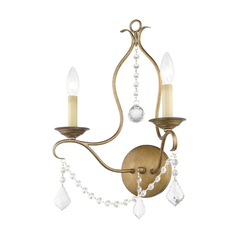 Beaumont Lane 2 Light Wall Sconce in Antique Gold Leaf