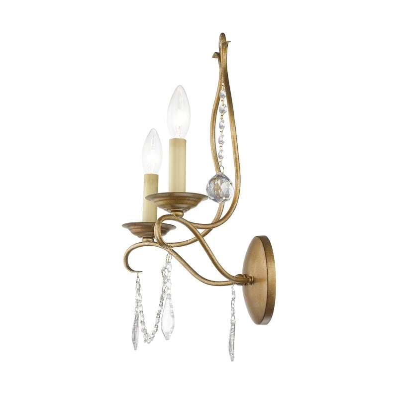 Beaumont Lane 2 Light Wall Sconce in Antique Gold Leaf
