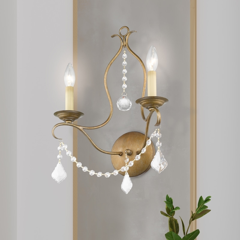 Beaumont Lane 2 Light Wall Sconce in Antique Gold Leaf