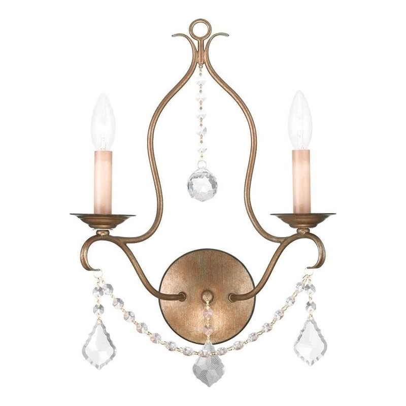 Beaumont Lane 2 Light Wall Sconce in Antique Gold Leaf