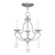 Beaumont Lane 3 Light Mini Chandelier in Brushed Nickel