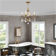 Beaumont Lane 4 Light Mini Chandelier in Antique Gold Leaf