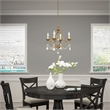 Beaumont Lane 4 Light Mini Chandelier in Antique Gold Leaf