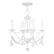 Beaumont Lane 4 Light Mini Chandelier in Antique White