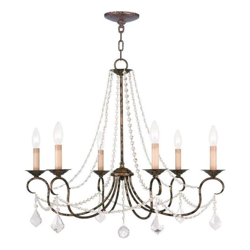 Beaumont Lane 6 Light Chandelier in Venetian Golden Bronze