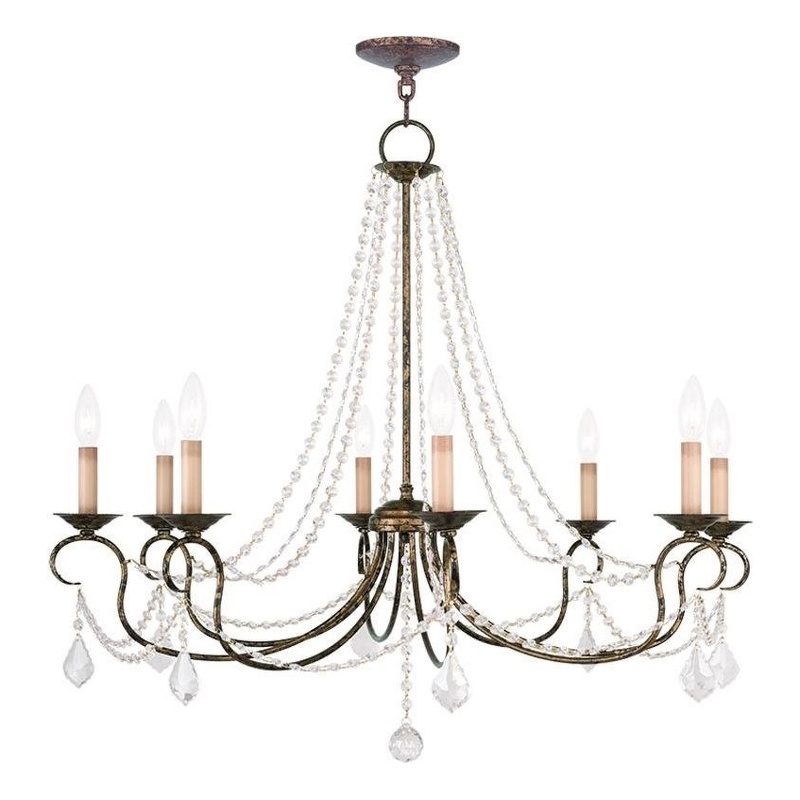 Beaumont Lane 8 Light Chandelier in Venetian Golden Bronze