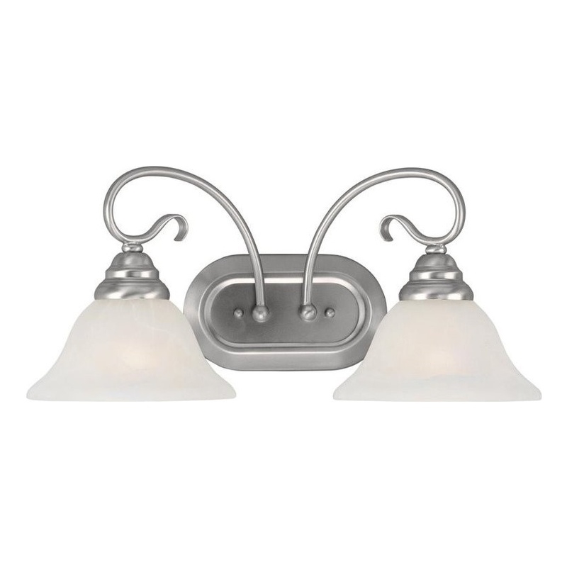 Beaumont Lane 2 Light Bath Light in Brushed Nickel