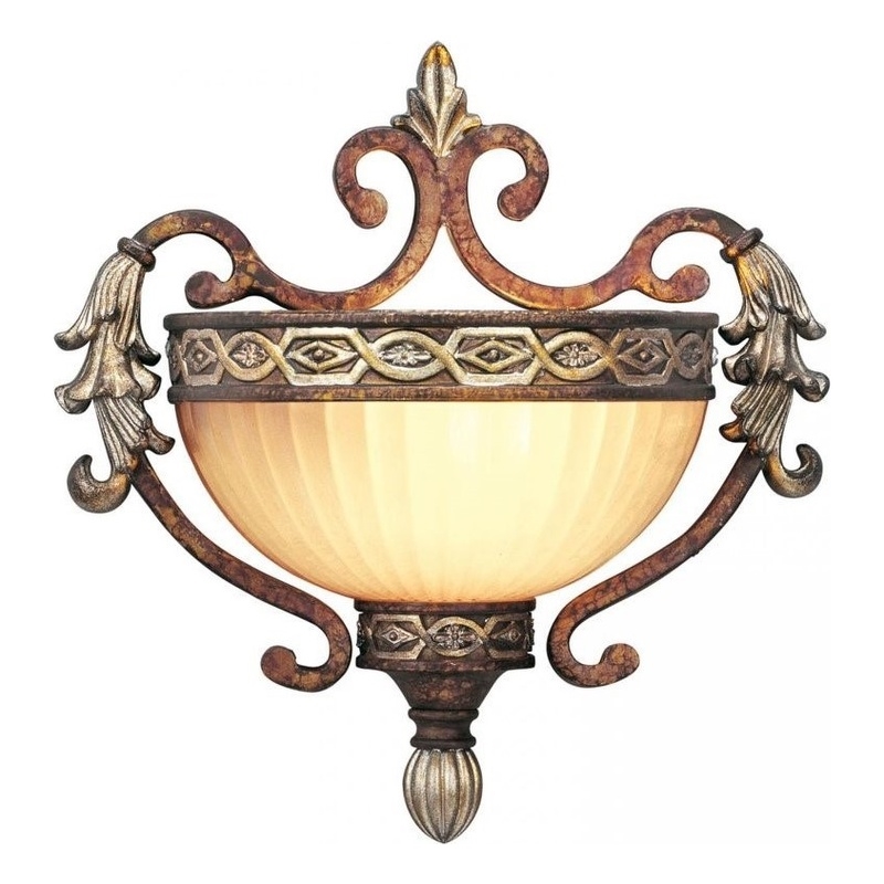 Beaumont Lane Wall Sconce in Palacial Bronze with Gilded Accents