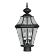Beaumont Lane 2 Light Outdoor Post Head in Black