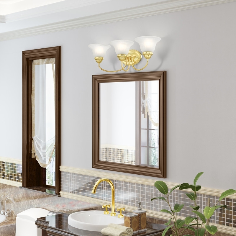Beaumont Lane 3 Light Bath Light in Polished Brass