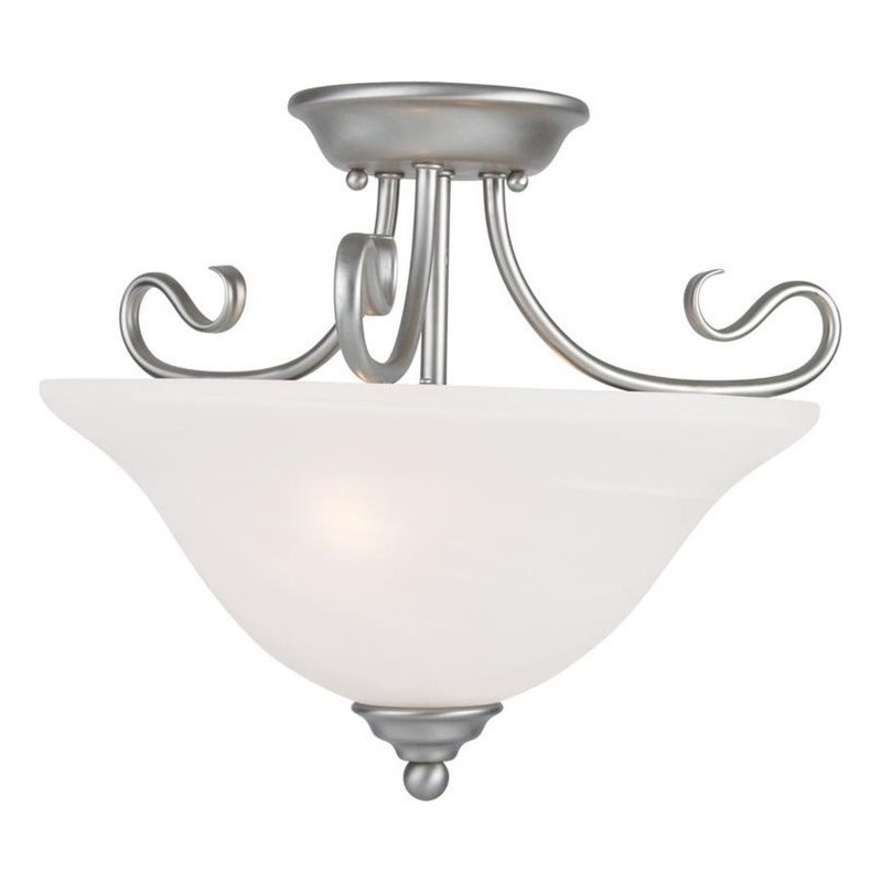 Beaumont Lane 2 Light Ceiling Mount in Brushed Nickel