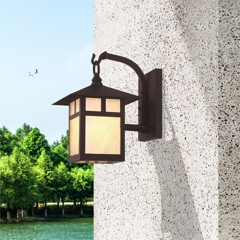 Beaumont Lane Outdoor Wall Lantern in Bronze