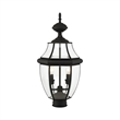 Beaumont Lane 2 Light Outdoor Post Head in Black