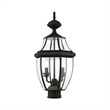 Beaumont Lane 2 Light Outdoor Post Head in Black