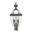 Beaumont Lane 2 Light Outdoor Post Head in Black