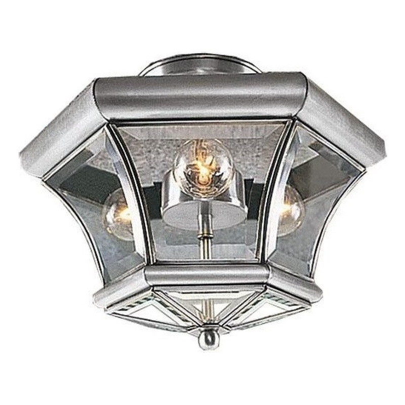 Beaumont Lane 3 Light Ceiling Mount in Brushed Nickel