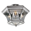 Beaumont Lane 3 Light Ceiling Mount in Brushed Nickel