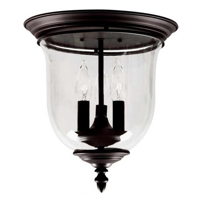 Beaumont Lane 3 Light Ceiling Mount in Bronze