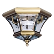 Beaumont Lane 2 Light Ceiling Mount in Antique Brass