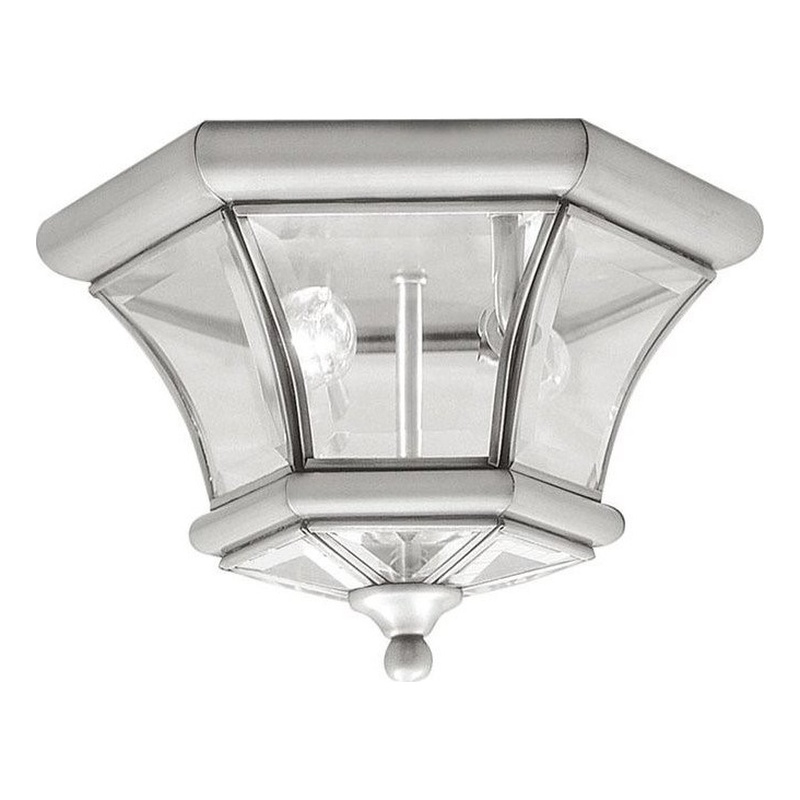 Beaumont Lane 2 Light Ceiling Mount in Brushed Nickel