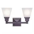 Beaumont Lane 2 Light Bath Light in Bronze
