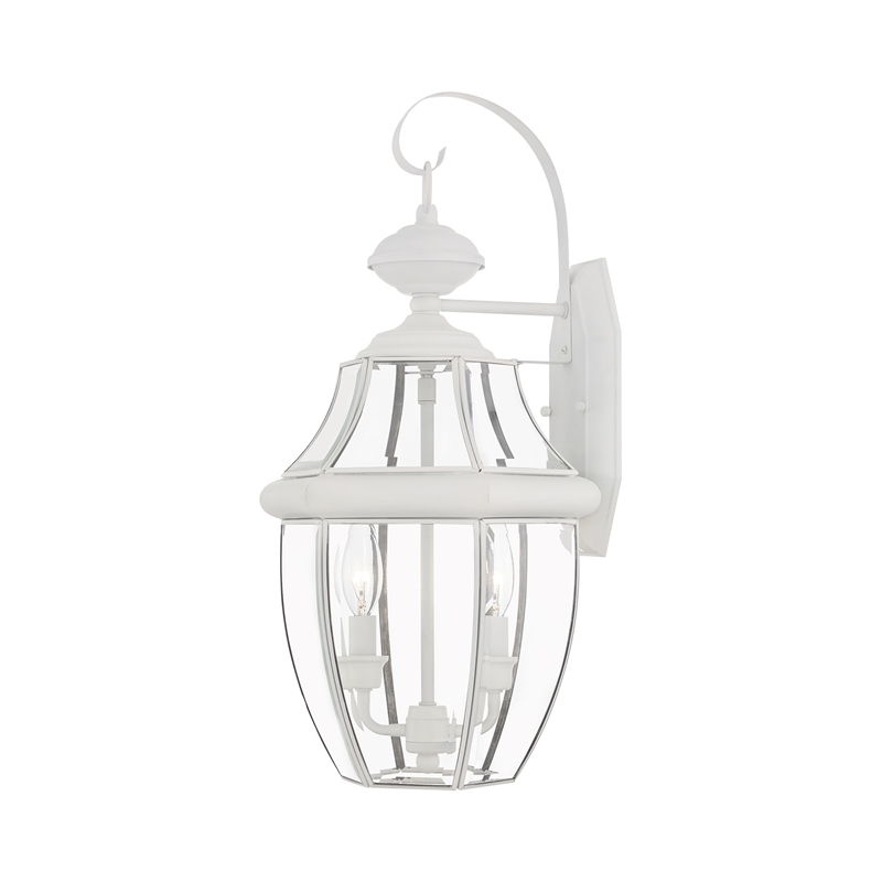 Beaumont Lane 2 Light Outdoor Wall Lantern in White