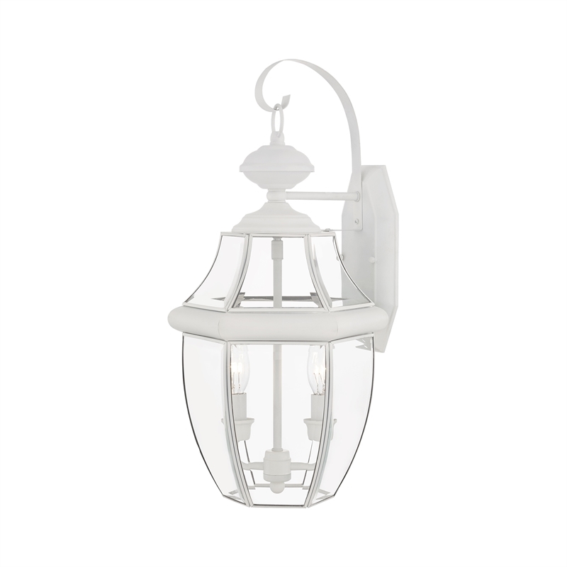 Beaumont Lane 2 Light Outdoor Wall Lantern in White