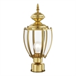 Beaumont Lane Outdoor Post Head in Polished Brass